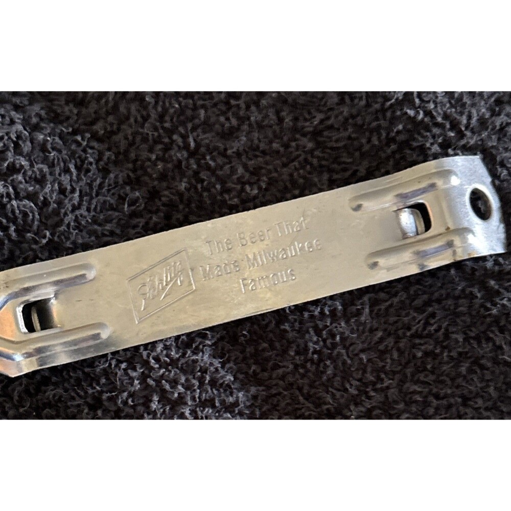 Vintage 1965  Schlitz Beer Can Bottle Opener The Beer That Made Milwaukee Famous